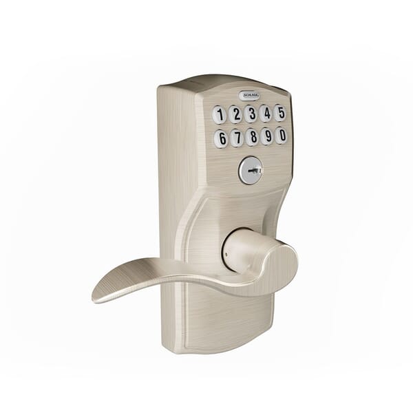 Photo-realistic computer-generated rendering of a Schlage Lock keypad entry handleset